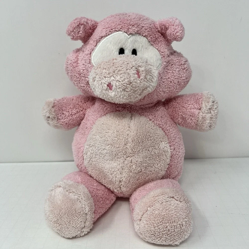 Rare‎ Pink Pig Plush Stuffed Animal Floppy Toy Soft Vintage Collectible 8